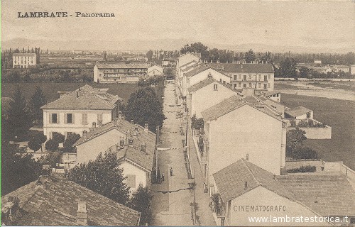 Cartolina panorama di Lambrate