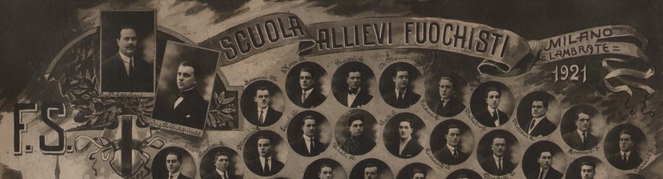 Scuola allievi fuochisti Milano Lambrate 1921